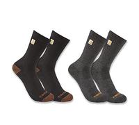 Carhartt Herren Mittelschwere Crew Logo, 2 Stück Socken, Sortiert 1, Large