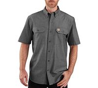 Carhartt Herren Original Fit Kurzarm Hemd, Black Chambray, 3X-Groß