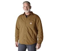 Carhartt Quilted Snap Front Shirt Textil Jacke, braun, Größe 2XL für Männer