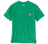 Carhartt Herren Relaxed Fit Heavyweight Short-Sleeve Pocket T-Shirt, Farbe: Malachite, Größe: S