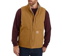 Carhartt Herren Relaxed Fit Washed Duck Sherpa Gefütterte Weste Work Utility Oberbekleidung
