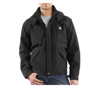Carhartt Herren Rockford Jacke mit wasserdichte, atmungsaktive Regenjacke Arbeits-Jacket, Black Gr. XXL