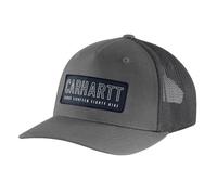 Carhartt Herren Rugged Flex Canvas Mesh Back 1889 Patch Cap, Kies/Marineblau, Einheitsgröße