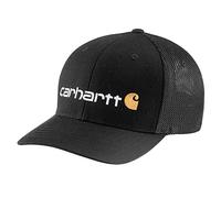 Carhartt Herren Rugged Flex Fitted Canvas Mesh Back Logo Graphic Cap Baseballkappe, Schwarz, S/M