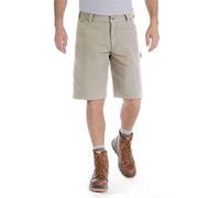 Carhartt Herren Rugged Flex® Relaxed Fit Arbeitsshorts aus Canvas, Hellbraun, W42