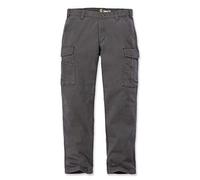 Carhartt Herren Rugged Flex® Relaxed Fit Cargo-Arbeitshose aus Canvas, Shadow, W32/L34