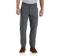 Carhartt Herren Rugged Flex® Relaxed Fit Cargo-Arbeitshose aus Canvas, Shadow, W38/L32