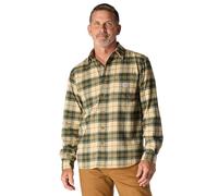 Carhartt Herren Rugged Flex Relaxed Fit Midweight Flannel Langarm Plaid Shirt, Forstgrün, Mittel