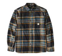 Carhartt Herren Rugged Flex Relaxed Fit Midweight Flannel Langarm Plaid Shirt, Schwarz, Mittel