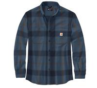 Carhartt Herren Rugged Flex Relaxed Fit Midweight Flannel Langarm Plaid Shirt, Thundercloud, 3X-Groß