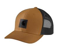 Carhartt Herren Rugged Flex Twill Mesh Back Logo Patch Cap, Carhartt Braun/Schwarz, Einheitsgröße