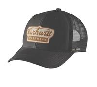 Carhartt Herren Twill Mesh-Back Script Patch cap Schwarz