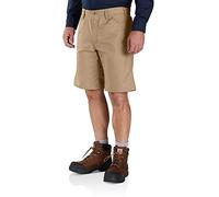 Carhartt Herren Rugged Professional™-Serie Rugged Flex® Relaxed Fit Canvas-Arbeitsshorts, Dunkles Khaki, W33