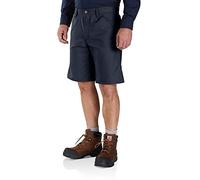 Carhartt Herren Rugged Professional™-Serie Rugged Flex® Relaxed Fit Canvas-Arbeitsshorts, Marineblau, W34