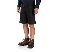 Carhartt Herren Rugged Professional™-Serie Rugged Flex® Relaxed Fit Canvas-Arbeitsshorts, Schwarz, W28