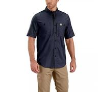 Carhartt Herren Rugged Professional Werkshirt met korte mouwen T Shirt, Navy, S EU