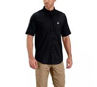 Carhartt Herren Rugged Professional Werkshirt met korte mouwen T Shirt, Schwarz, S EU