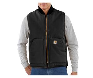 Carhartt Herren Sandstone Vest Arctic Quilt gefüttert V01, Schwarz , 5XL