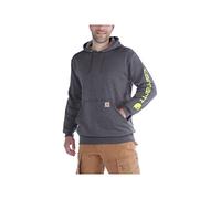 Carhartt Herren Sleeve Logo Hooded Sweatshirt Kapuzenpullover, Anthrazit Meliert, L