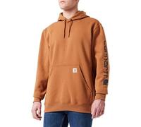 Carhartt SLEEVE LOGO HOODED SWEATSHIRT | Carhartt Brown | XL