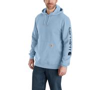 Carhartt Herren Sleeve Logo Hooded Sweatshirt Kapuzenpullover, Fog Blue, XL