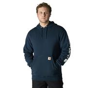 Carhartt MIDWEIGHT SLEEVE LOGO HOODED SWEATSHIRT NEW NAVY M