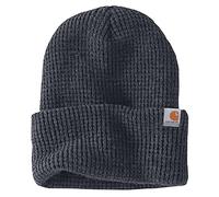 Carhartt Herren Strickmütze, Isoliert, Waffelmuster Beanie-Mütze, Kohle Heather, Einheitsgröße