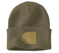 Carhartt C Patch Strickmütze dunkelgrün
