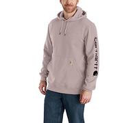 Carhartt Herren-Sweatshirt mit grafischem und lockerem Schnitt, Logoärmel, Violett, L