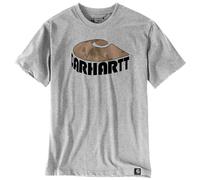 Carhartt Herren T-Shirt Camo C Graphic, Farbe:Heather Grey, Größe:S