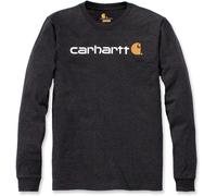 Carhartt Herren T-Shirt Core Logo T-Shirt L/S Carbon Heather-L