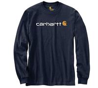 Carhartt Herren T-Shirt Core Logo T-Shirt L/S Navy
