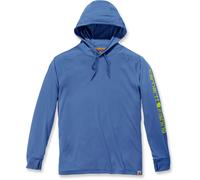 Carhartt Herren T-Shirt Fishing Hooded T-Shirt L/S Inf. Blue Heather-S