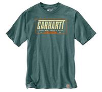 Carhartt Herren T-Shirt Heavyweight S/S Graphic, Farbe:sea Pine Heather, Größe:S