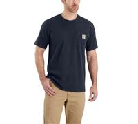 carhartt® Herren T-Shirt K87 POCKET S/S T-SHIRT, navy, Größe L (Arbeitshemd & Arbeitsshirt)