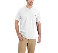 carhartt® Herren T-Shirt K87 POCKET S/S T-SHIRT, weiß, Größe L (Arbeitshemd & Arbeitsshirt)