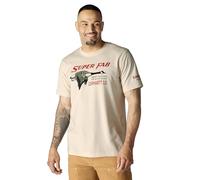 Carhartt Herren-T-Shirt, lockere Passform, leicht, kurzärmelig, tolle Grafik, Hafermilch, XL