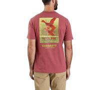 Carhartt Herren-T-Shirt, lockere Passform, schwer, kurzärmelig, mit Tasche, Super Dux Graphic, Apple Butter Heather, XL