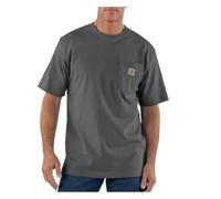 Carhartt Herren-T-Shirt, lockere Passform, schwer, kurzärmelig, Tasche (auch erhältlich in Big & Tall), Dunkelgrau, XX-Large