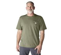 Carhartt Herren-T-Shirt, lockere Passform, schwer, kurzärmelig, Tasche, Dusty Olive, 4X-Groß