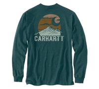 Carhartt Herren Mountain Graphic T-Shirt GREENSTONE HEATHER