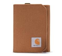Carhartt Herren Trifold, Durable Wallets for Men, Available in Leather and Canvas Styles Geldbörse, Nylonente Brown, Einheitsgröße