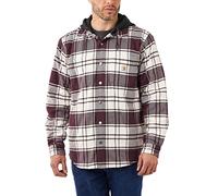 Carhartt Herren Übergangsjacke Flannel Fleece Lined Hooded, Farbe:Malt, Größe: S