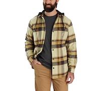 Carhartt Herren Übergangsjacke Flannel Sherpa-Lined Hooded, Farbe:dark brown, Größe:M