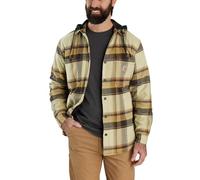 Carhartt Herren Übergangsjacke Flannel Sherpa-Lined Hooded, Farbe:Dark Brown, Größe:XL