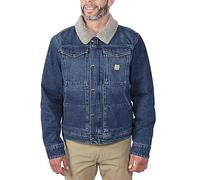 Carhartt Herren Übergangsjacke Relaxed Fit Denim Sherpa-Lined, Farbe:beech, Größe:S