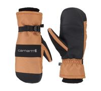 Carhartt Herren W.p. Waterproof Insulated Mittens Handschuhe für kaltes Wetter, Braun/Schwarz, Klein