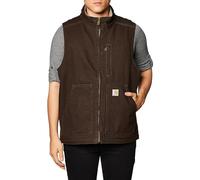 Carhartt Herren Gefütterte Weste mit Stehkragen Work Utility Oberbekleidung, Dunkelbraun, XX-Large