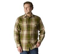 Carhartt Herrenhemd, lockere Passform, schweres Flanell, langärmelig, kariert, Dunkelbronzefarbenes Grün, XL/Tall