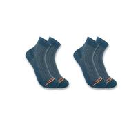 Carhartt Herrensocken, leicht, strapazierfähig, 2 Stück, Storm Blue, X-Large